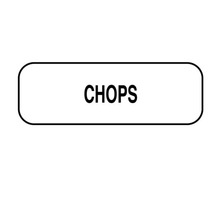 Chops Label 1/2 X 1-1/2